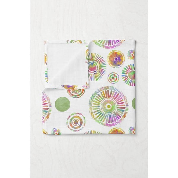 Fehér muszlin gyerek takaró 75x100 cm Maya – Mijolnir-image-1