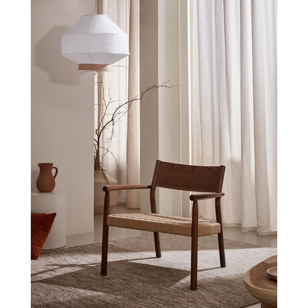 Natúr színű fotel Yalia – Kave Home-image-1