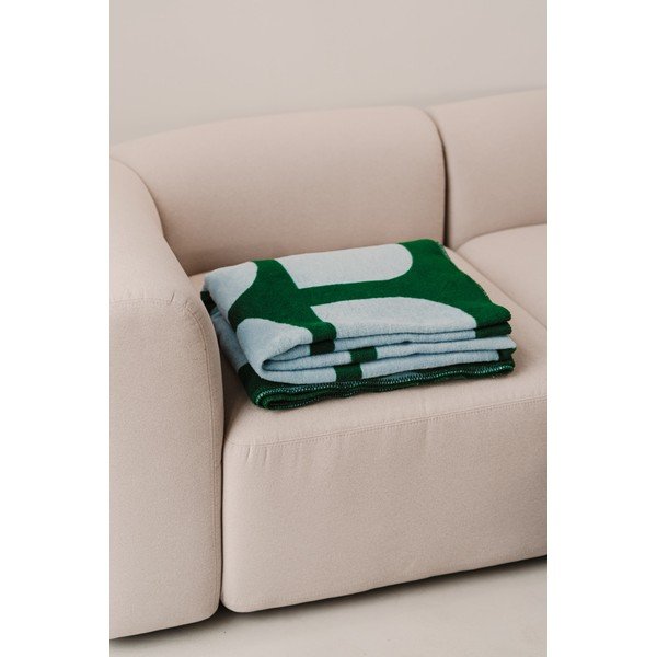 Zöld-kék takaró 150x200 cm Gilli – noo.ma-image-2