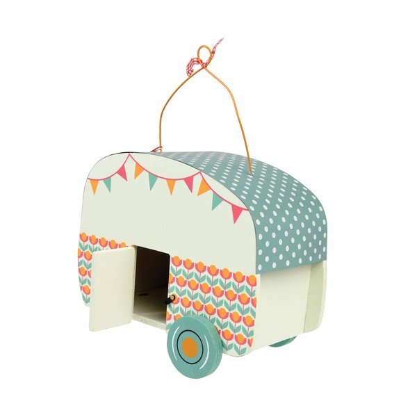 Frank lakókocsi formájú fa madárodú - Rex London-image-2