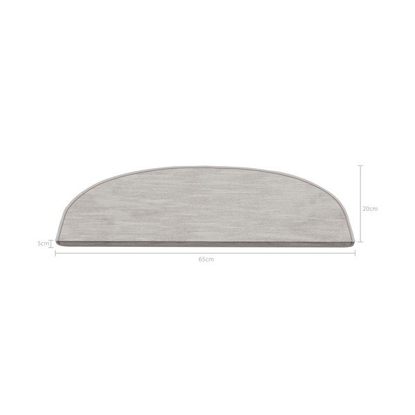 Krémszínű lépcsőszőnyeg szett 16 db-os 20x65 cm Desert Sand – Vitaus-image-2