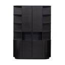 Fekete borovi fenyő moduláris könyvespolc 156x210 cm Finca – WOOOD