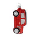 3 db-os piros üveg autós karácsonyi dísz készlet - Ego Dekor