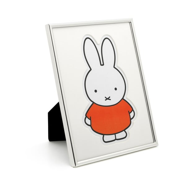 Ezüstszínű fém álló-fali képkeret 15x20 cm Miffy – Zilverstad