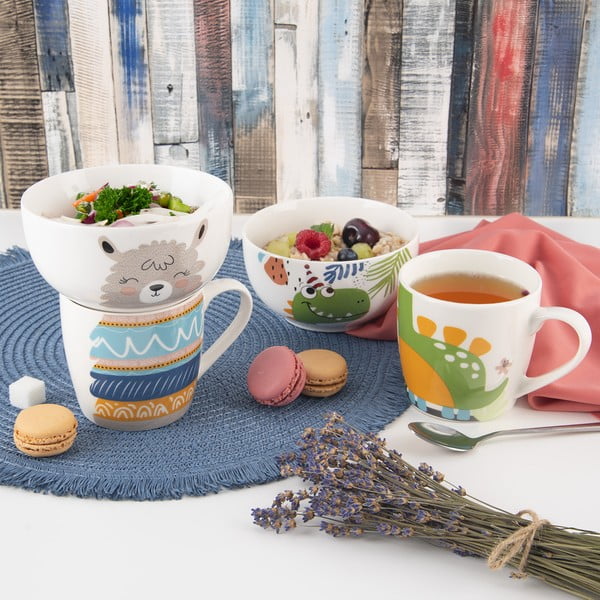 Porcelán bögre és tálka szett 2 db-os 350 ml – Orion-image-1