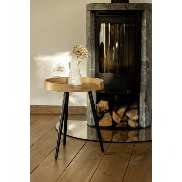 Bambusz kerek tárolóasztal ø 40 cm Loft – Wenko-image-4