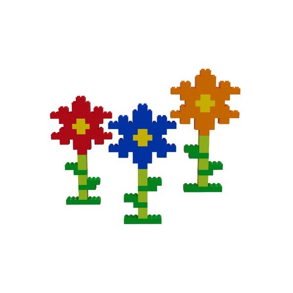 Rainbow építőkocka szett golyópályához, 120 db-os - Hubelino-image-2