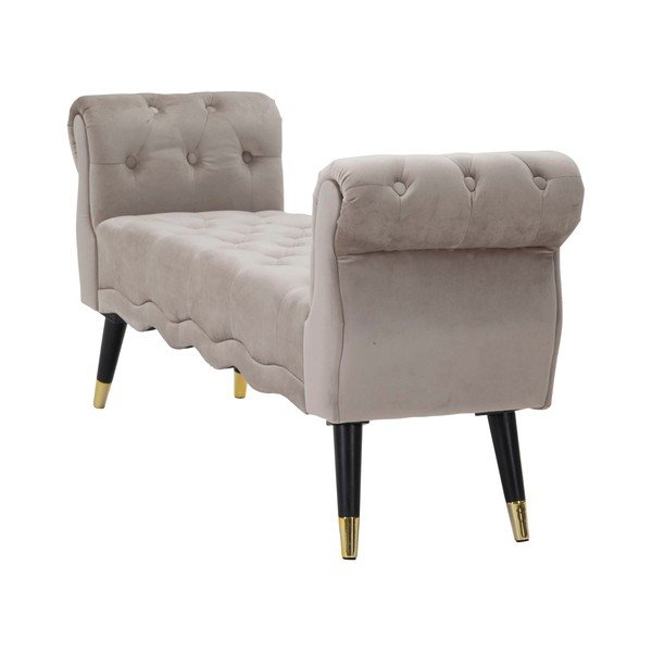 Szürkésbarna bársony pad Paris – Mauro Ferretti-image-4