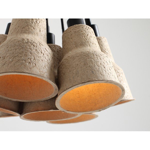 Bézs függőlámpa ø 32 cm Celulo – CustomForm-image-4