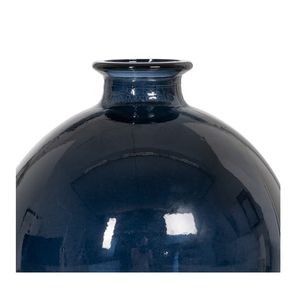 Sötétkék kézzel készített váza (magasság 18 cm) – Ixia-image-2