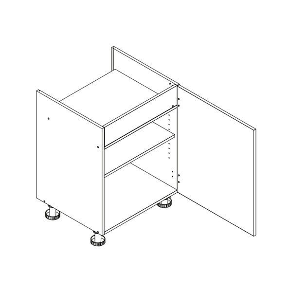 Alsó főzőlap alatti konyhaszekrény (szélesség 60 cm) Brodie – STOLKAR-image-2