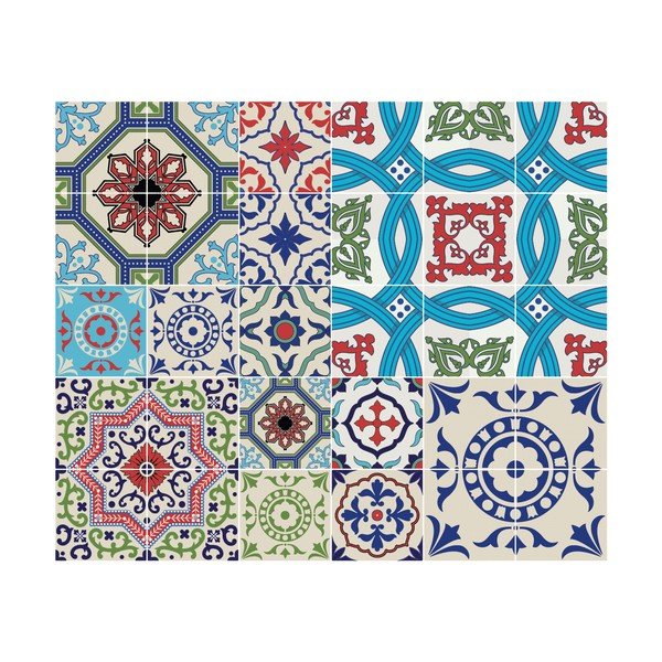 Azulejos Salsa 30 részes matrica szett, 50 x 60 cm - Ambiance-image-2