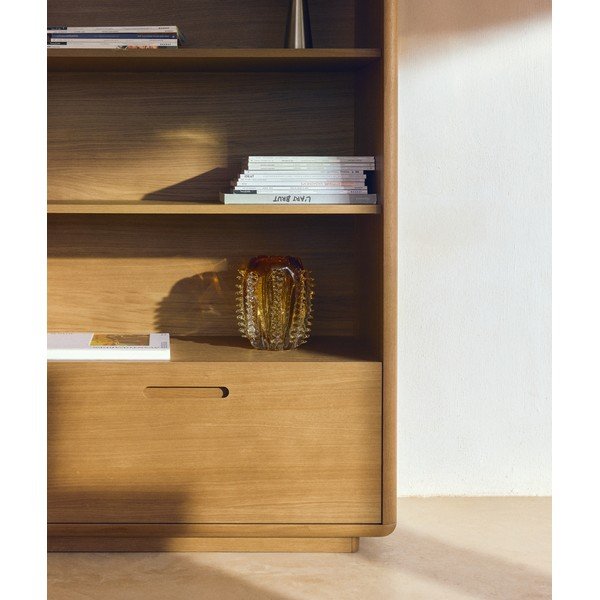 Narancssárga üveg kézzel készített váza (magasság 23 cm) Nicora – Kave Home-image-1