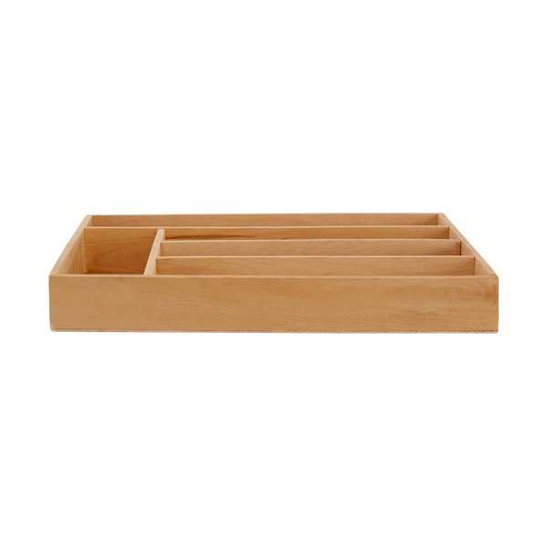 Natúr színű fa evőeszköztartó fiókba 30 x 38 cm – Premier Housewares-image-1