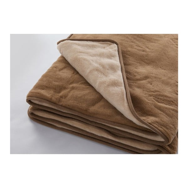 Quilt barna merinói gyapjú takaró, 160 x 200 cm - Royal Dream
