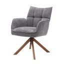 Szürke kárpitozott étkezőfotel szett 2 db-os Marilla – Unique Furniture