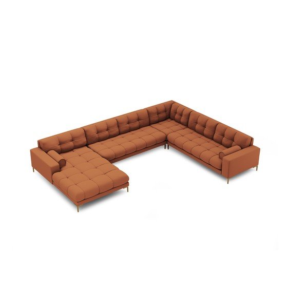 Téglavörös sarokkanapé (jobb oldali) Bali – Cosmopolitan Design-image-4