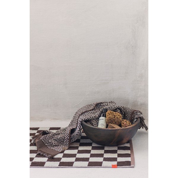 Barna bio pamut fürdőszobai kilépő 50x80 cm Retro – Mette Ditmer Denmark-image-2