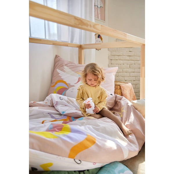 Egyszemélyes pamut gyerek ágyneműhuzat 140x200 cm Unicorn – Bonami Selection-image-2