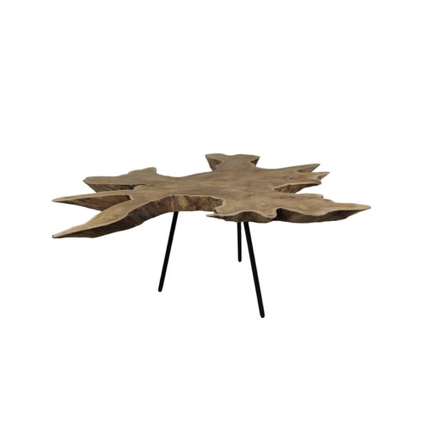 Tribe kisasztal teakfa asztallappal, Ø 80 cm - HSM collection