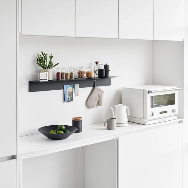 Fekete fém fali polc 90 cm – YAMAZAKI-image-4