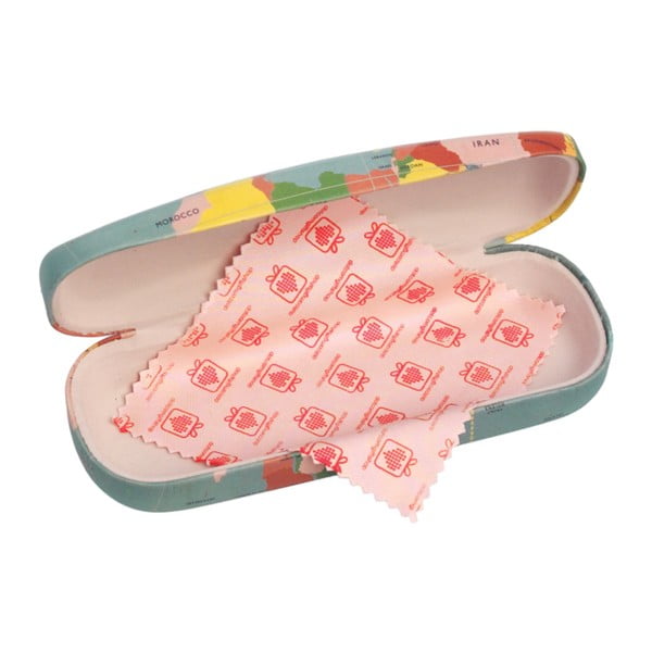 World Map szemüvegtok tisztítókendővel - Rex London-image-2