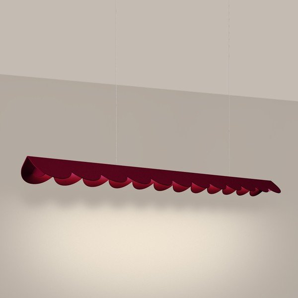 Borvörös alumínium LED függőlámpa BISCUIT – Thoro-image-1