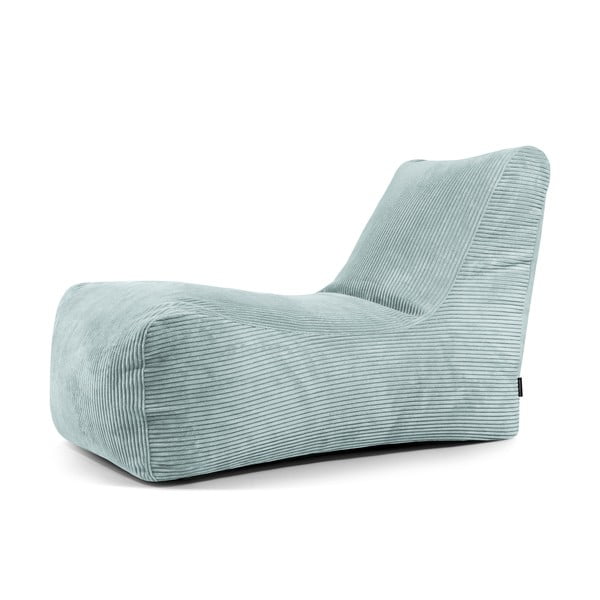 Mentazöld kordbársony babzsákfotel Lounge – SLOWDOWN