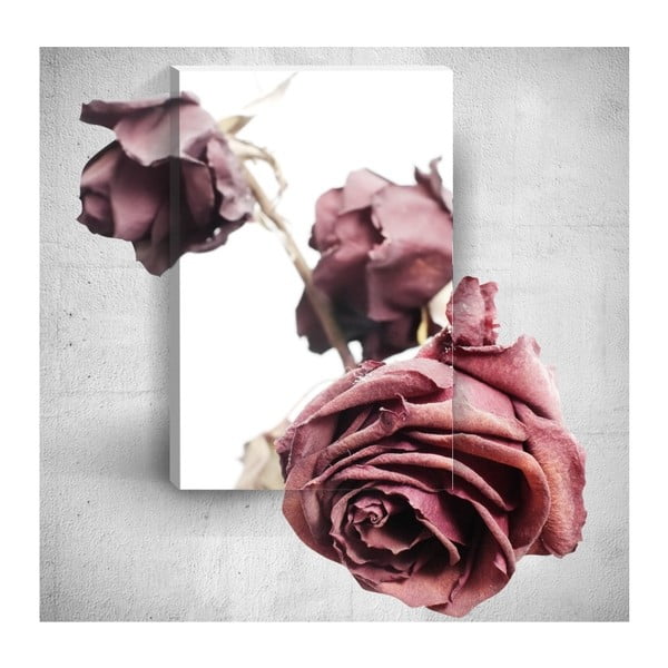 Old Roses 3D fali kép, 40 x 60 cm - Mosticx