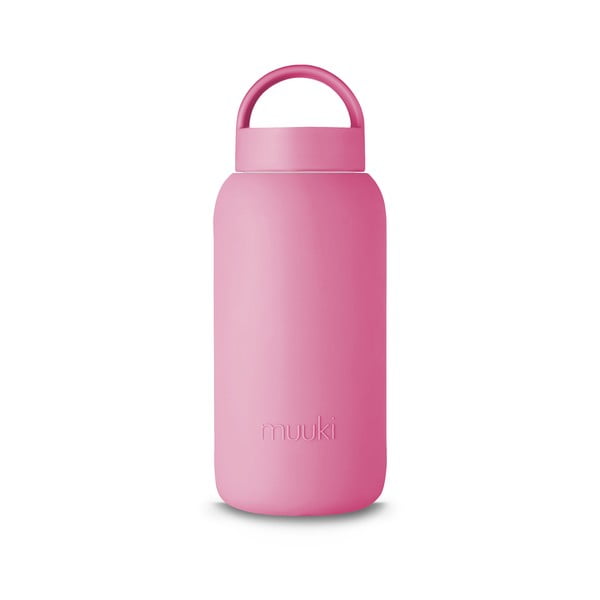Rózsaszín utazó ivópalack 720 ml Flamingo Pink – Muuki-image-2