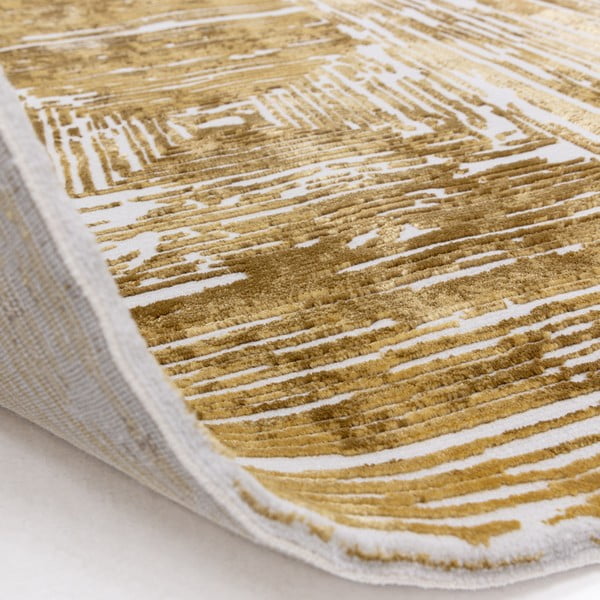 Aranyszínű szőnyeg 120x170 cm Kuza Lines Gold – Asiatic Carpets-image-4