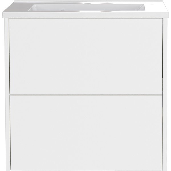 Fehér matt fali mosdó alatti szekrény 61x61 cm Bodera – Germania-image-2
