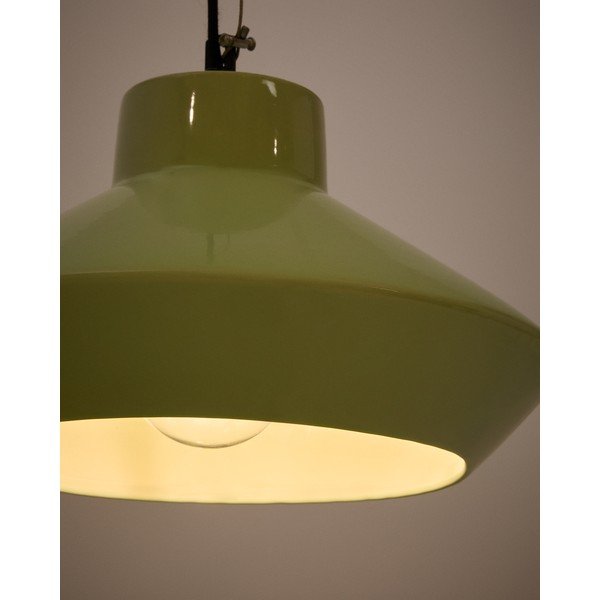 Világoszöld függőlámpa kerámia búrával ø 31 cm Portol – Kave Home-image-3