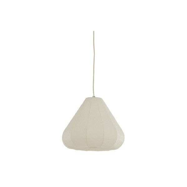 Krémszínű függőlámpa papír búrával ø 10 cm Sarella – Light & Living