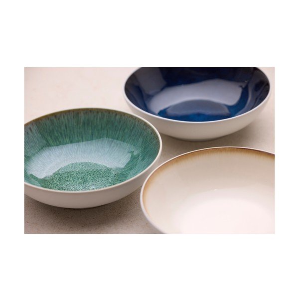 Fehér-zöld kőedény tálka 900 ml Gastro White/Green – Bitz-image-4