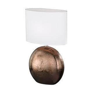 Foro fehér-barna asztali lámpa, magasság 53 cm - Fischer & Honsel