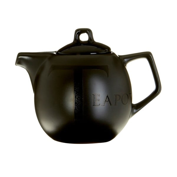 Fekete kerámia teáskanna, 500 ml - Premier Housewares