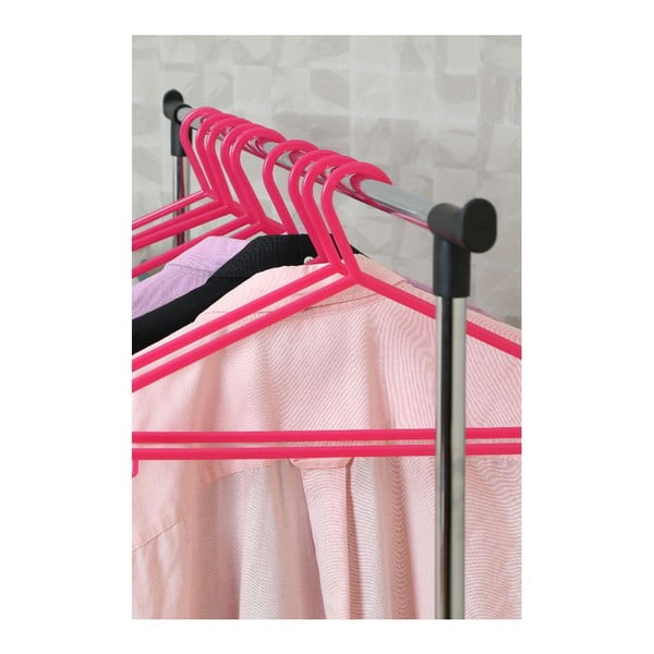 Ezüstszínű fém teleszkópos-gurulós ruhatartó állvány – Premier Housewares-image-2