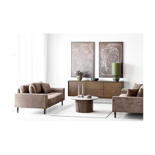 Barna kordbársony kanapé 210 cm Lido – House Nordic-image-3