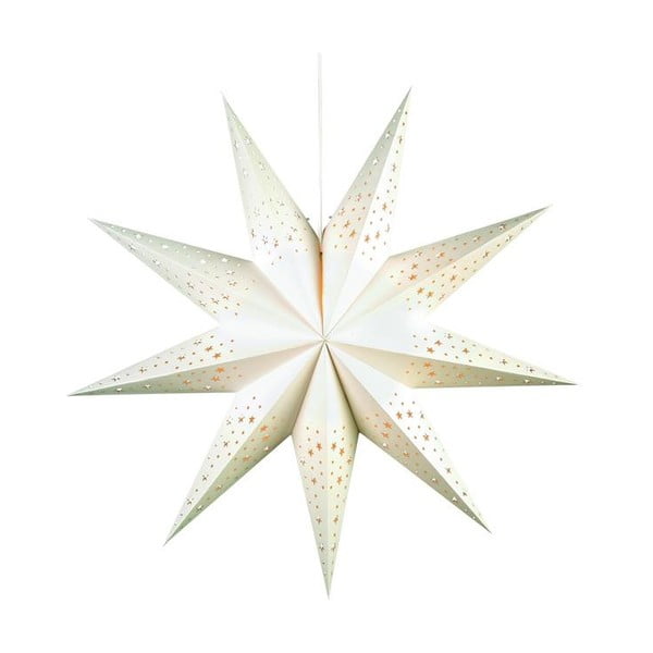 Fehér fénydekoráció karácsonyi mintával ø 75 cm Solvalla – Markslöjd