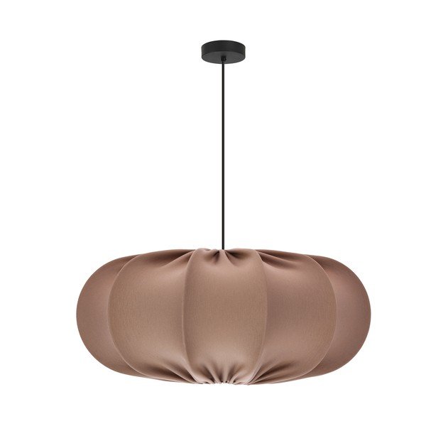 Barna függőlámpa textil búrával ø 52 cm Cafee – Candellux Lighting
