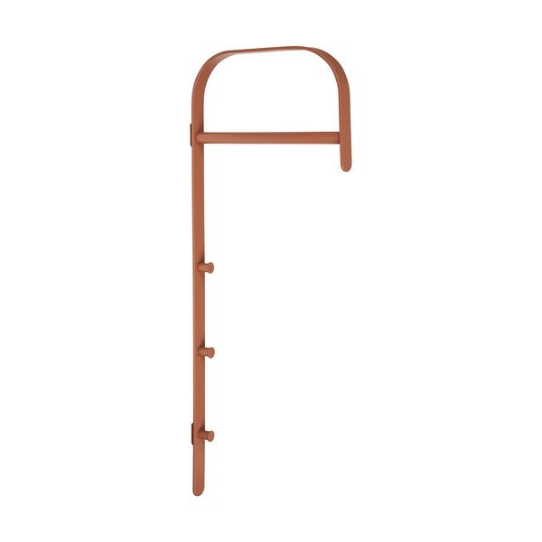 Konyakbarna fém fali ruhatartó állvány 30x80x3 cm Gresto – House Nordic
