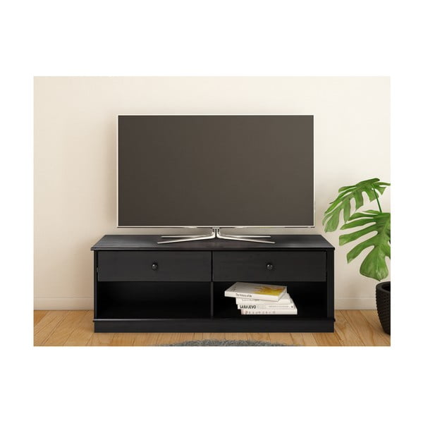 Sötétbarna borovi fenyő TV-állvány 137x47 cm Anita – Støraa-image-1