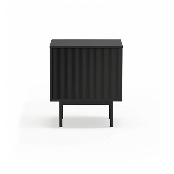 Fekete matt éjjeliszekrény Sierra – Teulat