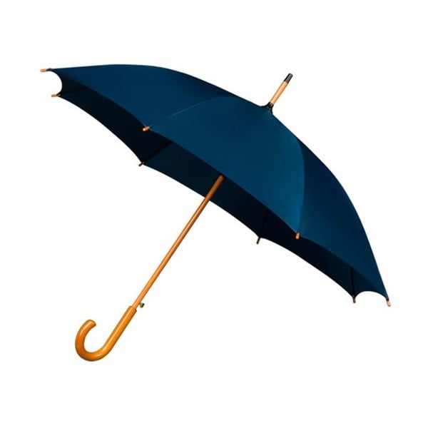 Wooden kék esernyő fa fogórésszel, ⌀ 102 cm - Ambiance