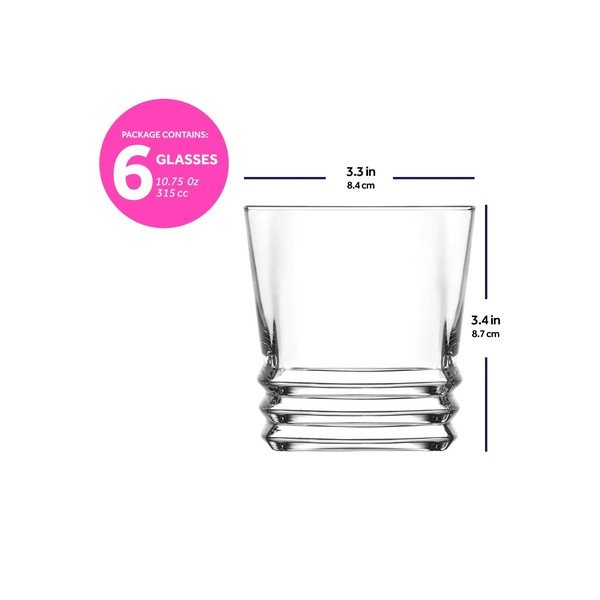 Whiskys pohár szett 6 db-os 315 ml – Hermia-image-4