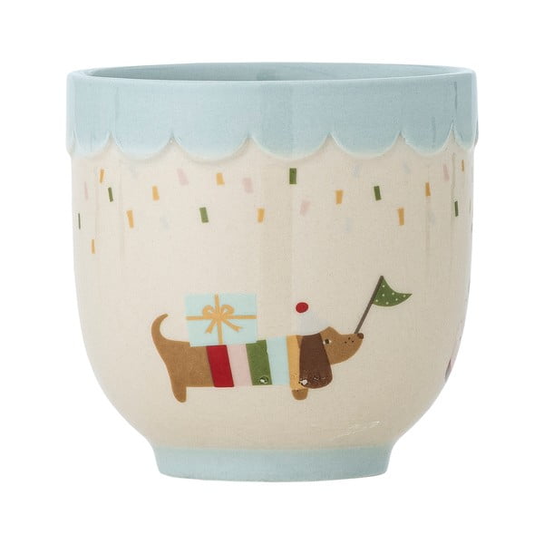 Kék-krémszínű kőedény gyerek bögre 150 ml Celebrate – Bloomingville Mini-image-3