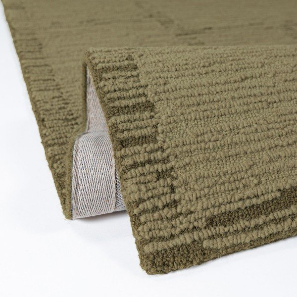 Zöld kézi szövésű gyapjú szőnyeg 200x290 cm Harris Modula Wool – Flair Rugs-image-2