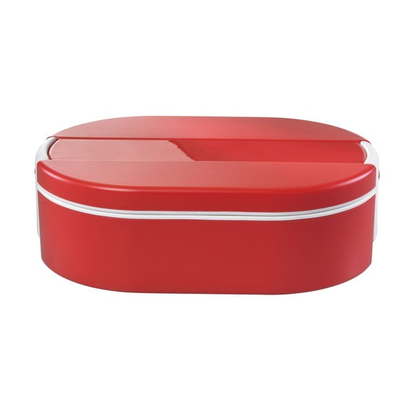 Piros ovális termo ételes doboz, 1,4 l - Enjoy