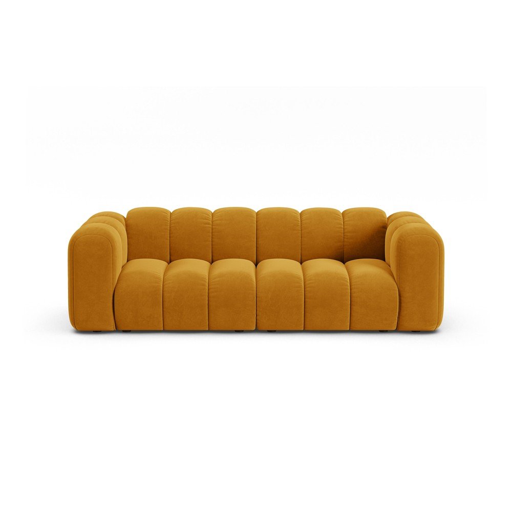 Sárga kanapé 228 cm Lupine – Micadoni Home